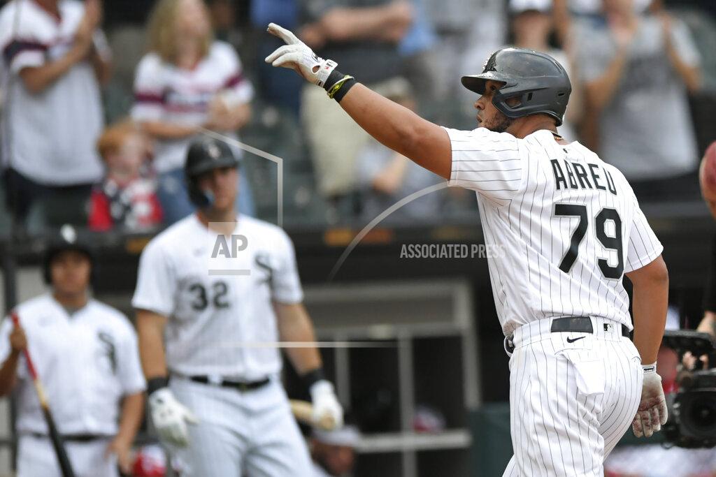 Paul Beaty Chicago White Sox's Jose Abreu (79) celebrates at home plate after hitting a solo home run during the second inning of a baseball game against the Minnesota Twins, Monday, July 4, 2022, in Chicago. (AP Photo/Paul Beaty)