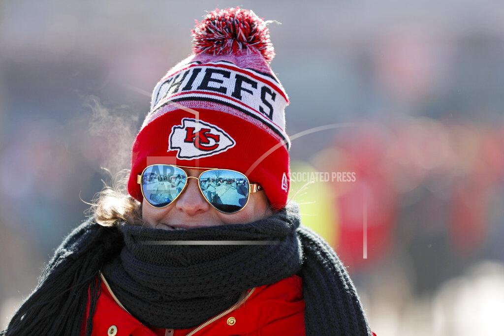 Jeff Roberson Kelli Dawson is seen outside Arrowhead Stadium before the NFL AFC Championship football game between the Kansas City Chiefs and the Tennessee Titans Sunday, Jan. 19, 2020, in Kansas City, MO. (AP Photo/Jeff Roberson)