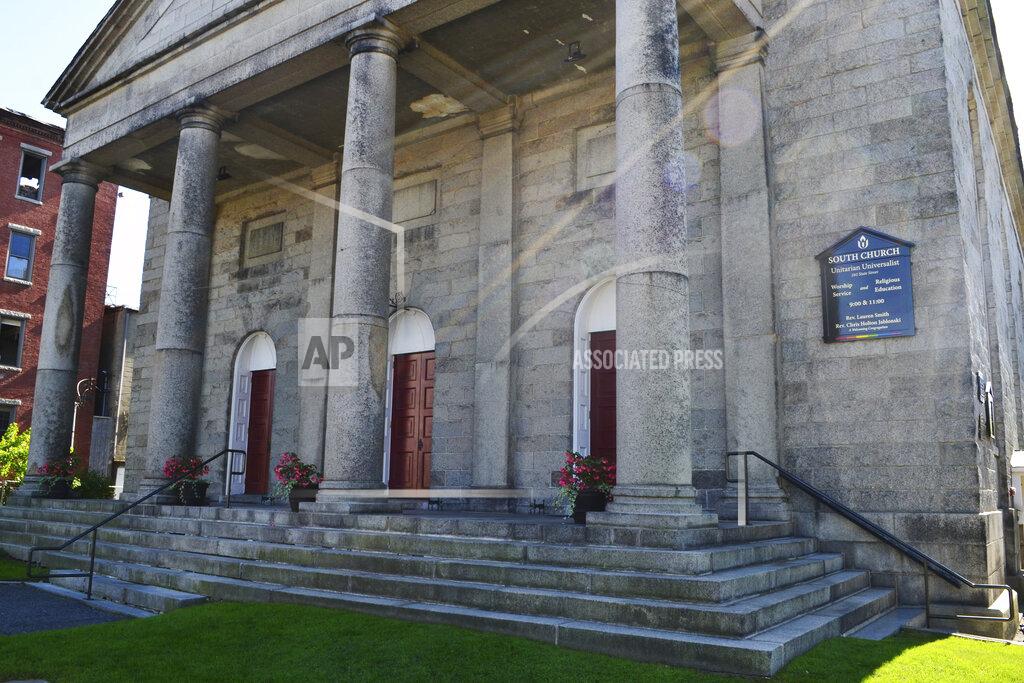 Michael Casey FILE - The South Church in Portsmouth, N.H., where Ona Judge, a George Washington family slave who escaped to New Hampshire, was married in 1797 to Jack Staines, appears on Oct. 4, 2017. Judge was never caught and would spend the remainder of her life in New Hampshire. The location is featured in a collection of mini-essays by American writers published online by the Frommer's guidebook company about places they believe helped shape and define America. (AP Photo/Michael Casey)