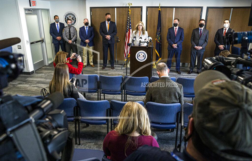 Dan Gleiter FILE—In this file photo from April 22, 2021, Lancaster County District Attorney Heather Adams talks about the recovery of human remains of Linda Stoltzfoos during a news conference in Lancaster, Pa. Justo Smoker, who led authorities to the remains of the young Amish woman, pleaded guilty on Friday, July 23. 2021, to kidnapping and killing her. (Dan Gleiter/PennLive/The Patriot-News via AP, File)