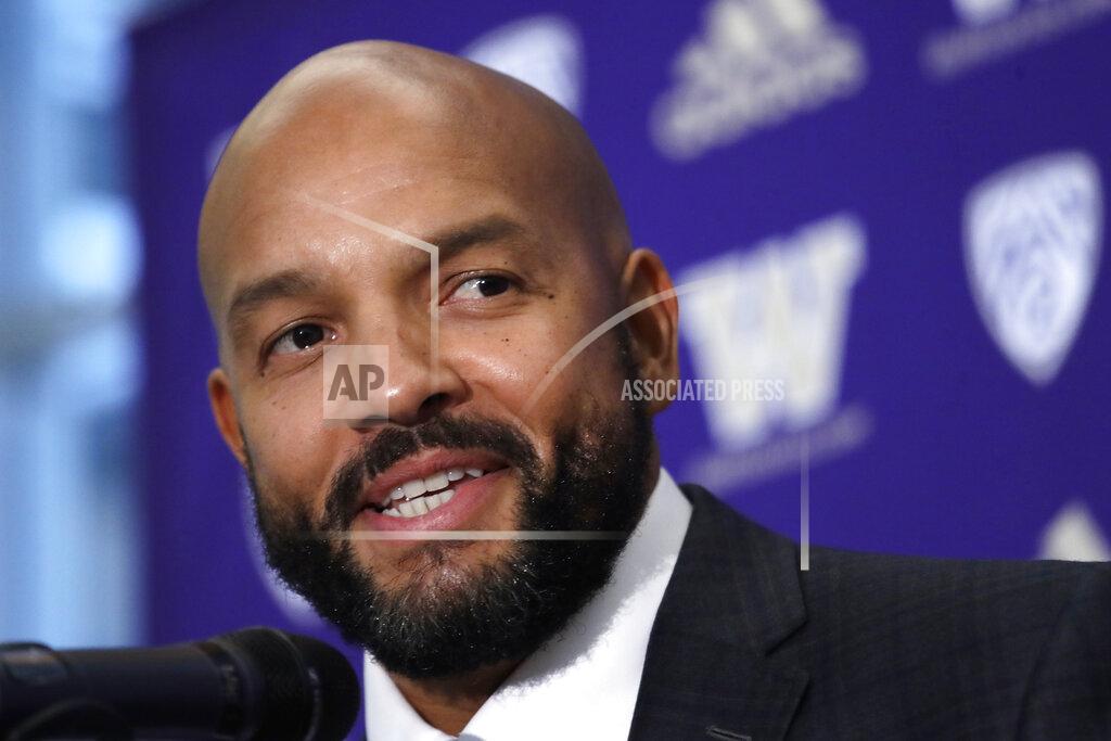 Elaine Thompson Washington NCAA college football defensive coordinator Jimmy Lake speaks about taking over the head coaching position from Chris Petersen during a news conference, Tuesday, Dec. 3, 2019, in Seattle. Petersen unexpectedly resigned on Monday, a shocking announcement with the Huskies coming off a 7-5 regular season and bound for a sixth straight bowl game under his leadership. Petersen will coach Washington in a bowl game, his final game in charge. (AP Photo/Elaine Thompson)