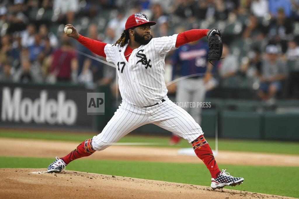 Paul Beaty Chicago White Sox starter Johnny Cueto delivers a pitch during the first inning of a baseball game against the Minnesota Twins, Monday, July 4, 2022, in Chicago. (AP Photo/Paul Beaty)
