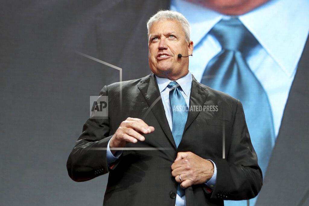 Gregory Payan FILE - Former NFL football head coach Rex Ryan speaks on Day 3 of the NFL football draft in Nashville, Tenn., April 27, 2019. New York Jets head coach Robert Saleh is dealing with plenty of criticism these days — from the fans, media and, now, Ryan. Saleh was ripped Monday, Nov. 15, 2021, morning on ESPN Radio by the always boisterous Ryan, who led the team from 2009-14, for New York's embarrassing showings on defense. (AP Photo/Gregory Payan, File)