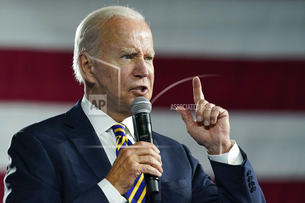 Evan Vucci President Joe Biden speaks at Max S. Hayes Hight School, Wednesday, July 6, 2022, in Cleveland. The speech showcased a final rule tied to his $1.9 trillion coronavirus relief package from last year. The rule allows troubled multi-company pensions to be made financially whole, ensuring full benefits for 2 million to 3 million workers and retirees. (AP Photo/Evan Vucci)