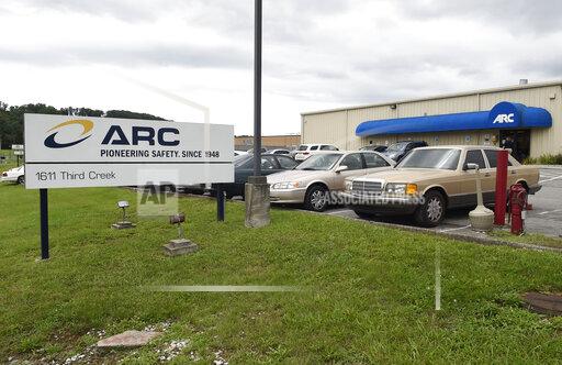 FILE- This July 14, 2015, file photo shows the ARC Automotive manufacturing plant in Knoxville, Tenn. A second person has been killed by an exploding air bag inflator made by a Tennessee company that has been under investigation by a federal agency for more than six years without any resolution. On Wednesday, Oct. 13, 2021, the National Highway Traffic Safety Administration posted recall documents filed by General Motors that revealed the second death, the driver of a 2015 Chevrolet Traverse SUV with an ARC inflator that blew apart, spewing shrapnel. (Adam Lau/Knoxville News Sentinel via AP)
