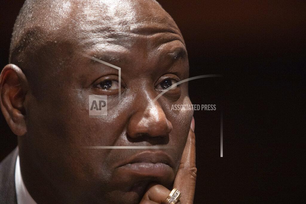 Graeme Jennings FILE - In this Wednesday, June 10, 2020 file photo, civil rights attorney Ben Crump appears during a House Judiciary Committee hearing on proposed changes to police practices and accountability on Capitol Hill in Washington. (Graeme Jennings/The Washington Examiner via AP, Pool)