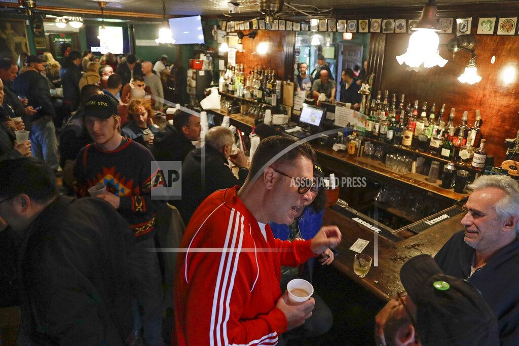 Frank Franklin Ii FILE- In this Jan. 11, 2020, file photo, patrons gather at Neir's Tavern in the Queens borough of New York. With New York City at the epicenter of the coronavirus outbreak in the U.S. and its native-born among those offering crucial information to the nation in televised briefings, the New York accent has stepped up to the mic. (AP Photo/Frank Franklin II, File)
