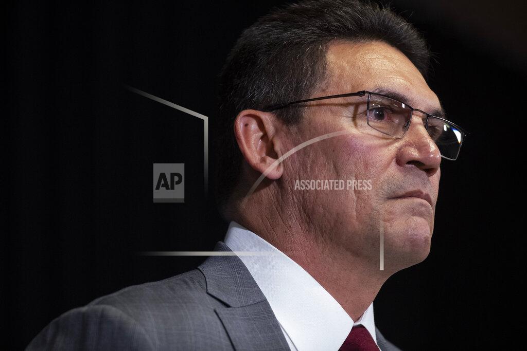 Alex Brandon Washington Redskins head coach Ron Rivera listens to a question during a news conference at the team's NFL football training facility, Thursday, Jan. 2, 2020 in Ashburn, Va. (AP Photo/Alex Brandon)