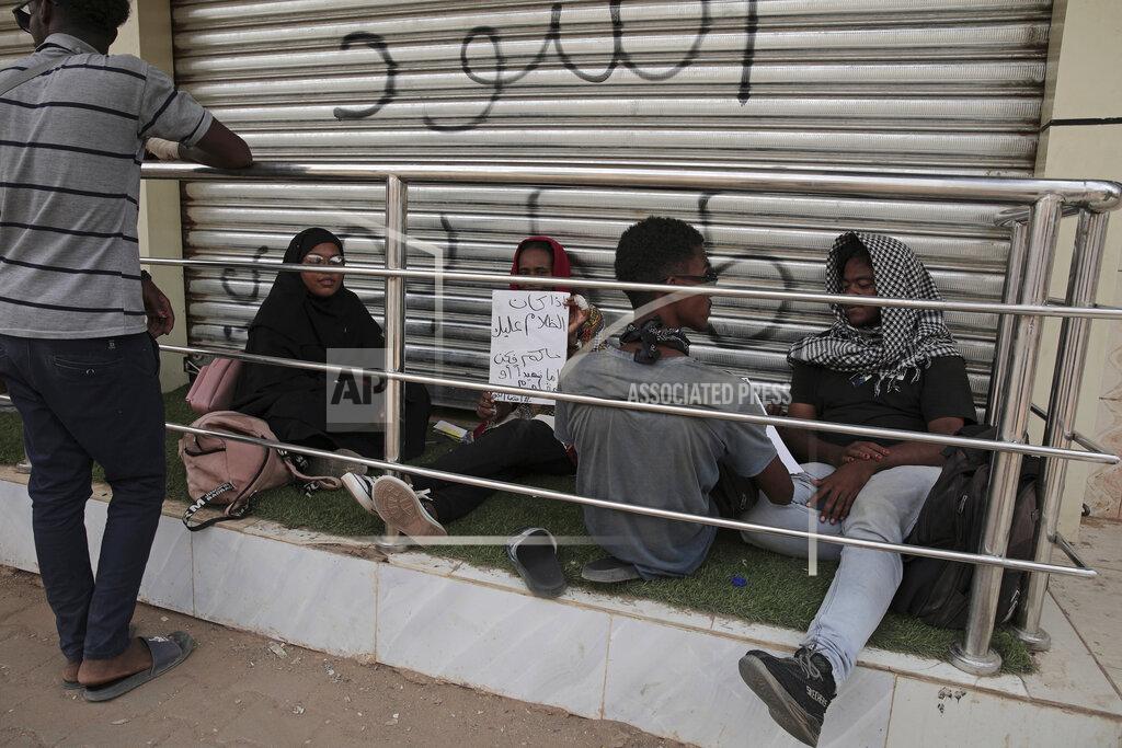 Marwan Ali People stage a sit-in demanding a return to civilian rule and to protest the nine people who were killed in anti-military demonstrations last month, in Khartoum, Sudan, Monday, July 4, 2022. (AP Photo/Marwan Ali)