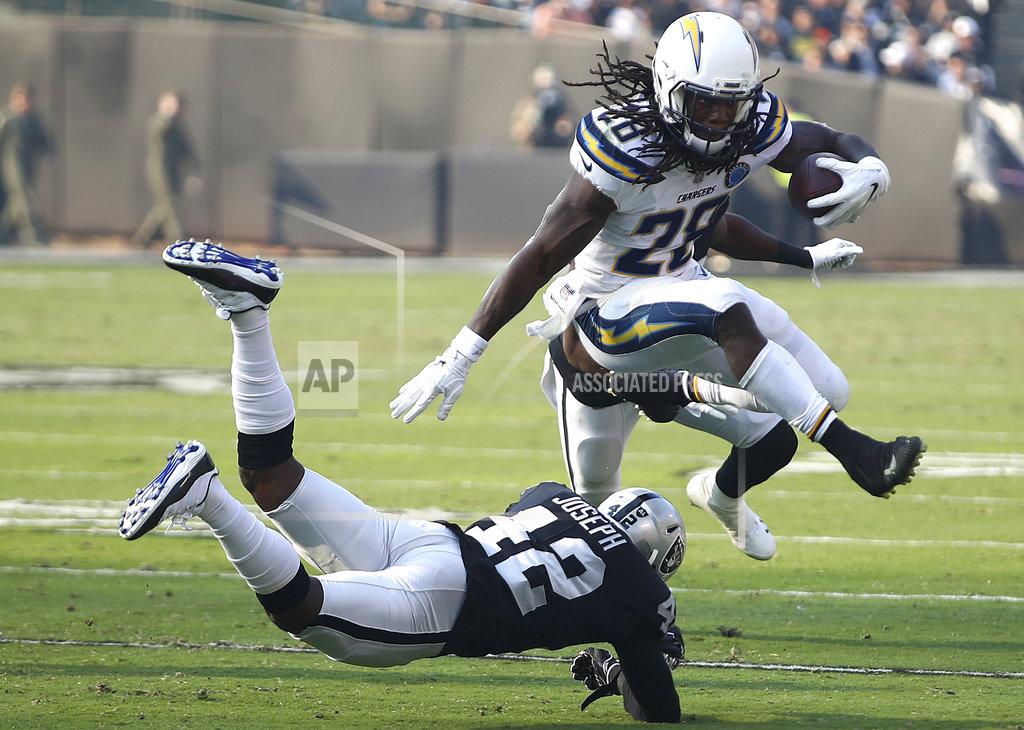 APTOPIX Chargers Raiders Football