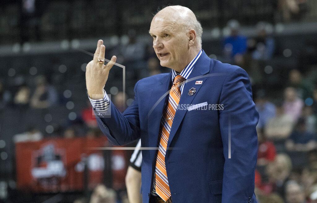 Mary Altaffer Saint Joseph's head coach Phil Martelli gestures during the first half of an NCAA college basketball game in the Atlantic 10 Conference tournament against the Davidson, Friday, March 15, 2019, in New York. (AP Photo/Mary Altaffer)