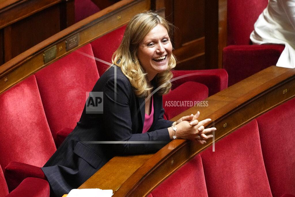 Michel Euler FILE - Yaël Braun-Pivet, a member of the centrist alliance Ensemble (Together) smiles at the National Assembly, Tuesday, June 28, 2022 in Paris. Yaël Braun-Pivet, France's parliament speaker on Thursday Sept.22, 2022 released the first public accounting of harassment complaints at the National Assembly, amid gradual but growing efforts to tackle sexual and sexist abuse in French society. (AP Photo/Michel Euler, File)
