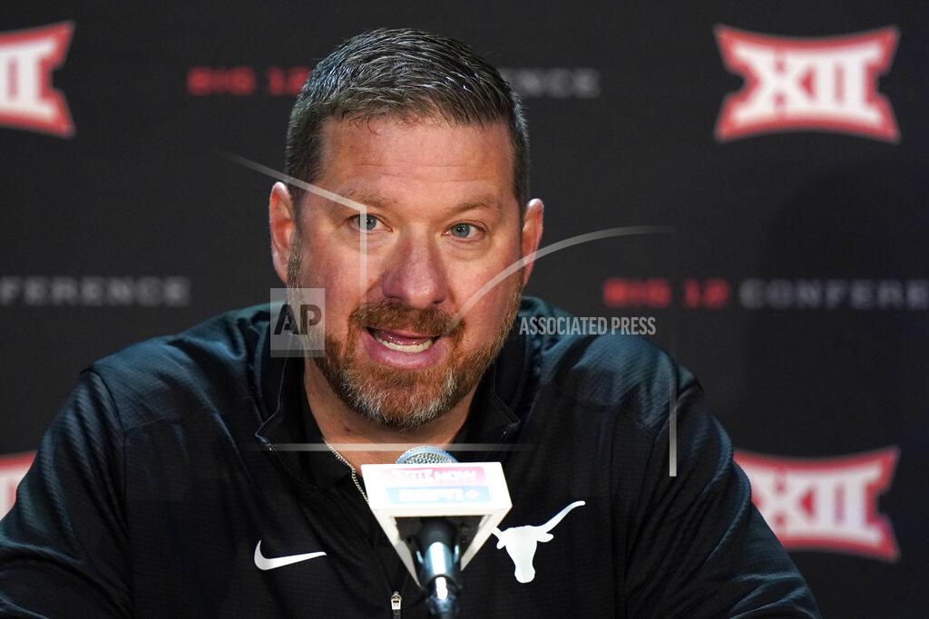 Charlie Riedel Texas coach Chris Beard speaks to the media during Big 12 NCAA college basketball media day Wednesday, Oct. 20, 2021, in Kansas City, Mo. (AP Photo/Charlie Riedel)