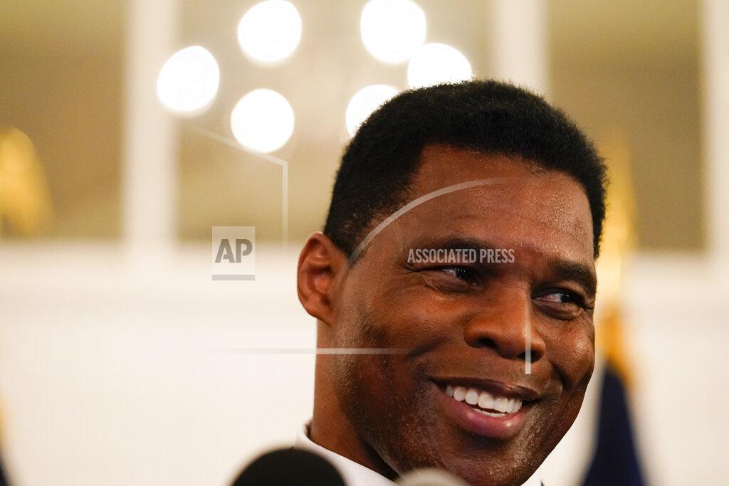 Brynn Anderson U.S. Senate candidate Herschel Walker speaks to supporters during an election night watch party, Tuesday, May 24, 2022, in Atlanta. Walker won the Republican nomination for U.S. Senate in Georgia's primary election. (AP Photo/Brynn Anderson)