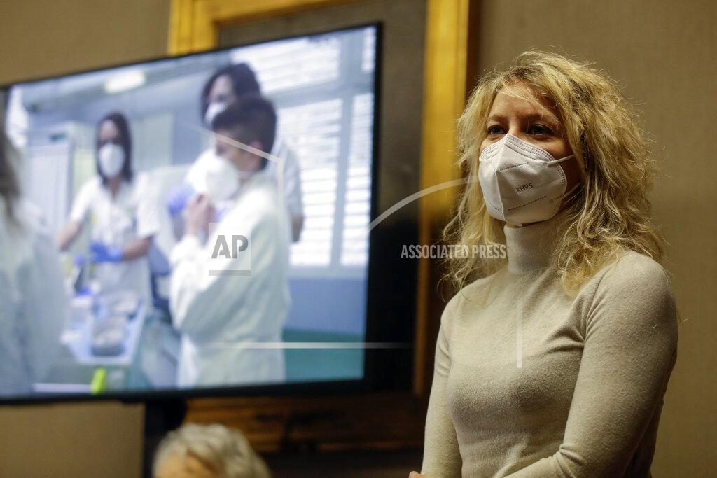 Luca Bruno FILE - in this Sunday, Dec. 27, 2020 file photo, Dr. Annalisa Malara meets the media in Codogno, the northern Italian town that recorded Italy's first locally spread coronavirus infection. Italy delivered the first shocking confirmation of locally transmitted coronavirus infections outside of Asia a year ago Sunday, with back-to-back revelations of cases more than 150 kilometers (nearly 100 miles) apart in the country's north. First, a 38-year-old man in Codogno, an industrial town in the Lombardy region, tested positive for COVID-19, sending panicked residents to pick up their children from school, stock up on provisions at grocery stores and search in vain for surgical masks at pharmacies. (AP Photo/Luca Bruno, File)