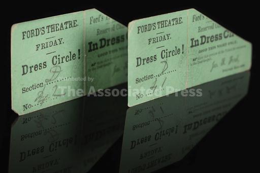 Rare tickets to Ford's Theatre on the night Lincoln was... - Vimarsana News