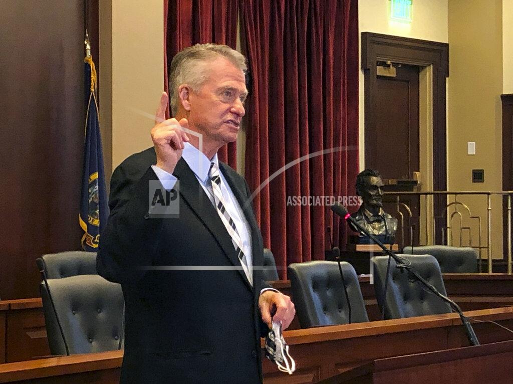 Keith Ridler Idaho Republican Gov. Brad Little speaks at the Statehouse in Boise, Idaho on Thursday, July 9, 2020. Little announced a plan for reopening schools in the fall that requires schools to be prepared to teach students with traditional face-to-face methods in the classroom, distance learning online, or a hybrid combination. (AP Photo/Keith Ridler)