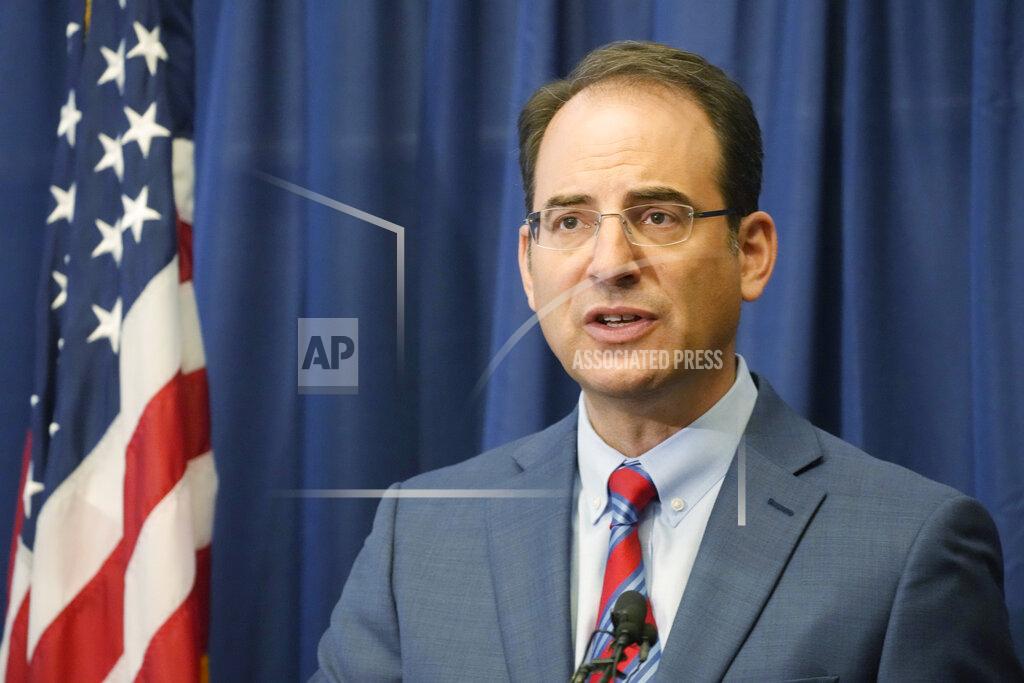 David Zalubowski Colorado Attorney General Phil Weiser speaks at a news conference in Denver, Wednesday, Sept. 15, 2021. Weiser says a civil rights investigation begun amid outrage over the death of Elijah McClain has determined that the Aurora, Colo., Police Department has a pattern of racially-biased policing. (AP Photo/David Zalubowski)
