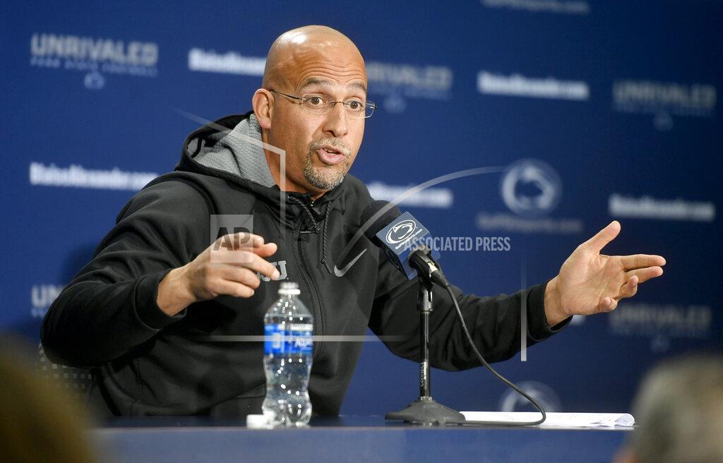 Abby Drey FILE - Penn State football coach James Franklin gestures during an NCAA college football press conference at Beaver Stadium in State College, Pa., in this Tuesday, Nov. 12, 2019, file photo. The NCAA made it official Thursday, April 15, 2021, announcing the Division I Council had voted to approve a proposal that would permit all college athletes to transfer one time as an undergraduate without having to sit out a season. “I don't think anything's changed,” Penn State football coach James Franklin said. “Let's be honest, over the last two years everybody knew all the transfer policies and the requirement to get immediate eligibility and everybody was saying whatever they had to say to become eligible.” (Abby Drey/Centre Daily Times via AP, File)