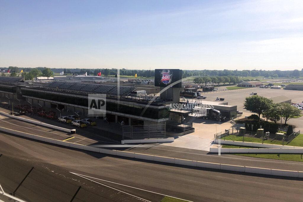 Jenna Fryer A view from turn one at Indianapolis Motor Speedway in Indianapolis, Thursday, July 2, 2020. Roger Penske has spent the six months since he bought Indianapolis Motor Speedway transforming the facility. He's spent millions on capital improvements to the 111-year-old national landmark and finally gets to showcase some of the upgrades this weekend as NASCAR and IndyCar share the venue in a historic doubleheader. (AP Photo/Jenna Fryer)