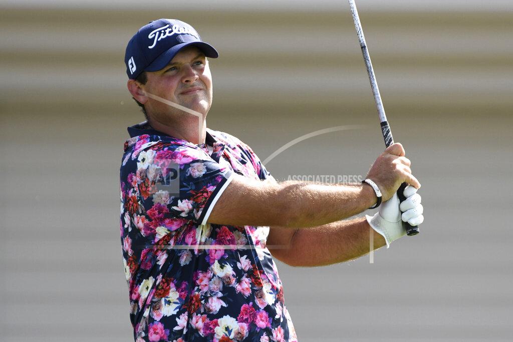 Matthew Thayer Patrick Reed watches his shot from the first tee during the second round of the Tournament of Champions golf event, Friday, Jan. 8, 2021, at Kapalua Plantation Course in Kapalua, Hawaii. (Matthew Thayer/The Maui News via AP)