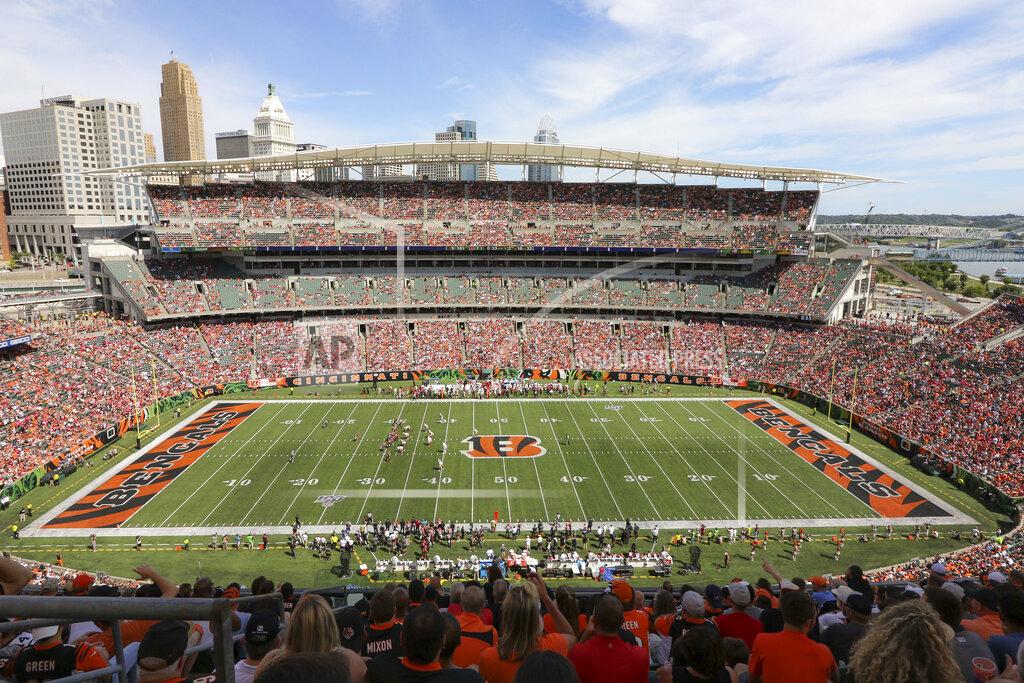 Gary Landers The Cincinnati Bengals play the San Francisco 49ers at Paul Brown Stadium during the first half an NFL football game, Sunday, Sept. 15, 2019, in Cincinnati. (AP Photo/Gary Landers)