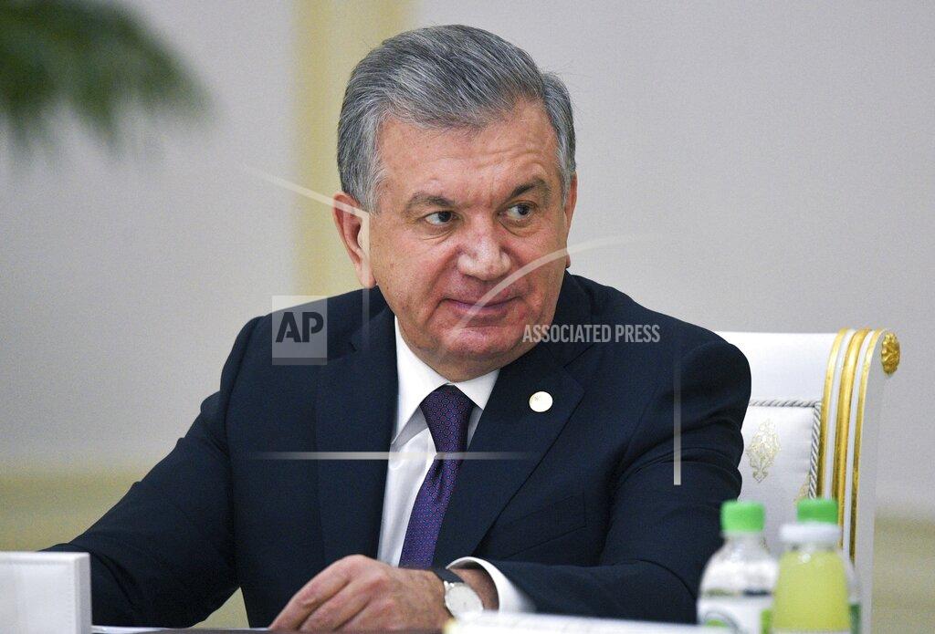 Alexei Druzhinin FILE - In this file Friday, Oct. 11, 2019 file photo, Uzbekistan's President Shavkat Mirziyoyev attends the meeting of the heads of CIS states in Ashgabat, Turkmenistan. Uzbekistan's president is expected to win a new term by a landslide against weak competition in an election Sunday. Shavkat Mirziyoyev has relaxed many of the policies of his dictatorial predecessor but has made little effort at political reform. (Alexei Druzhinin, Sputnik, Kremlin Pool Photo via AP, File)