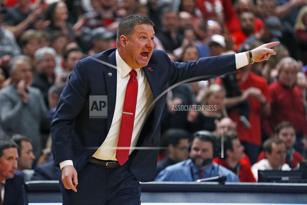 Brad Tollefson Texas Tech coach Chris Beard yells out to his players during the first half of an NCAA college basketball game against Baylor, Tuesday, Jan. 7, 2020, in Lubbock, Texas. (AP Photo/Brad Tollefson)