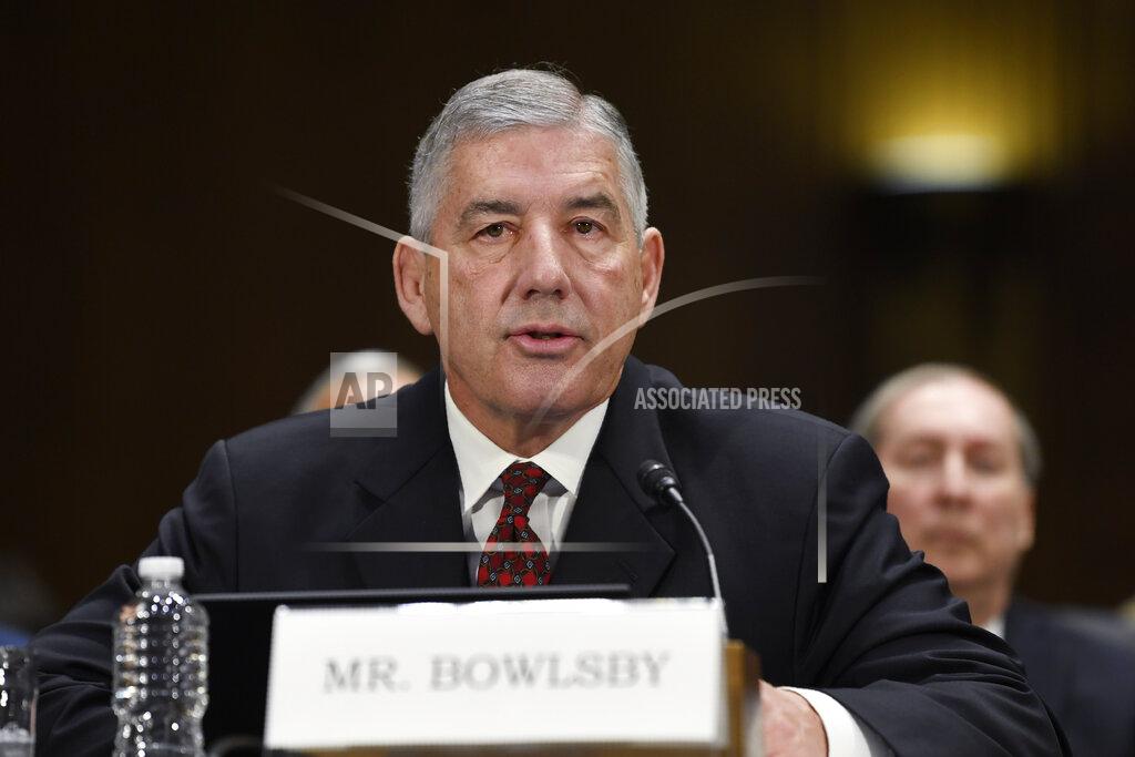 Susan Walsh FILE - In this Tuesday, Feb. 11, 2020 file photo, Big 12 Conference Commissioner Bob Bowlsby testifies during a Senate Commerce subcommittee hearing on Capitol Hill in Washington on intercollegiate athlete compensation. The Big 12 Conference is distributing about $345 million of revenue to its 10 schools, the second year in a row the number has been lower because of the COVID-19 pandemic. Commissioner Bob Bowlsby said Tuesday, May 25, 2021 at the end of two days of league board meetings held virtually, that the overall revenue was about $50 million short of what had been expected before COVID-19. (AP Photo/Susan Walsh, File)