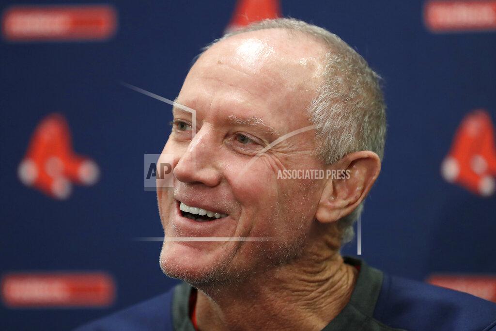 John Bazemore FILE - Ron Roenicke speaks after being named interim manager of the Boston Red Sox baseball team in Fort Myers, Fla., in this Feb. 11, 2020 file photo. Ron Roenicke was told he will not return as manager of the Boston Red Sox, ending a one-year, shotgun stopgap on the final day of a pandemic-shortened season that resulted in a last-place finish in the AL East. (AP Photo/John Bazemore, File)