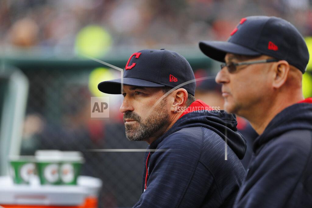 Paul Sancya FILE - Cleveland Indians pitching coach Mickey Callaway, left, watches with manager Terry Francona during the first inning of a baseball game against the Detroit Tigers, in Detroit, in this May 3, 2017, file photo. Indians manager Terry Francona said no one in the Cleveland organization “covered up” for former pitching coach Mickey Callaway, who is under investigation by Major League Baseball following allegations of sexual harassment.
In a story Tuesday, March 2, 2021, The Athletic reported that 12 current and former Indians employees have come forward in the last month to say the Indians were aware of Callaway’s inappropriate behavior while he was their pitching coach from 2013-17. (AP Photo/Paul Sancya, File)