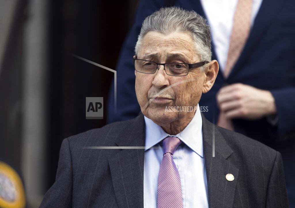 FILE - In this May 11, 2018 file photo, former New York Assembly Speaker Sheldon Silver leaves federal court in New York. Silver has been released from a federal prison on furlough, while he awaits potential placement to home confinement. That's according to a person familiar with the matter who spoke with The Associated Press on Tuesday (AP Photo/Mary Altaffer, File)