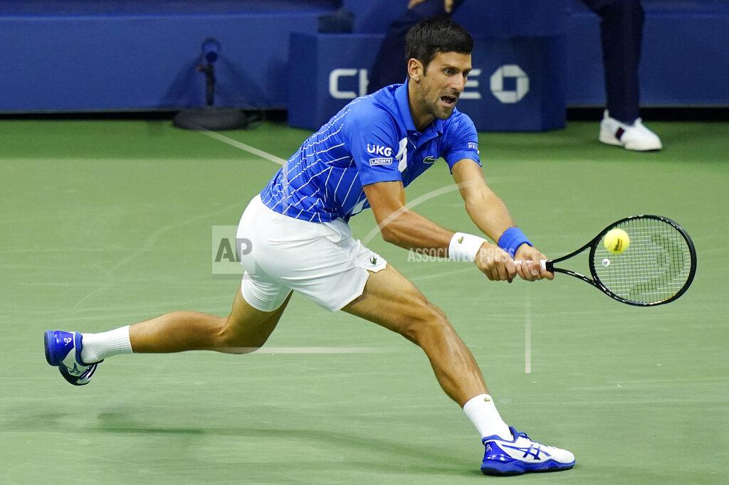 Frank Franklin Ii Novak Djokovic, of Serbia, returns a shot to Jan-Lennard Struff, of Germany, during the third round of the U.S. Open tennis championships, Friday, Sept. 4, 2020, in New York. (AP Photo/Frank Franklin II)