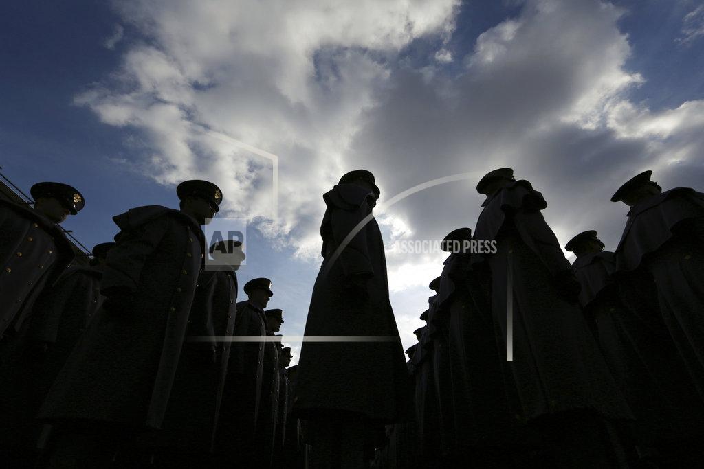 Matt Rourke Army cadets march onto the field ahead of an NCAA college football against Navy, Saturday, Dec. 8, 2018, in Philadelphia. (AP Photo/Matt Rourke)