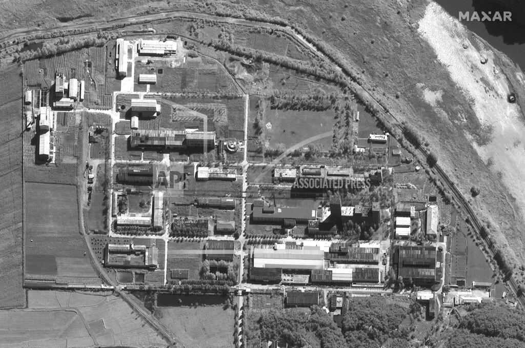 Uncredited This Sept. 14, 2021, satellite image provided by Maxar Technologies shows a uranium enrichment plant at North Korea's Yongbyon nuclear complex. Recent satellite images show North Korea is expanding the uranium enrichment plant, a sign that it's intent on boosting the production of bomb materials, experts say. The assessment comes after North Korea recently raised tensions with its first missile tests in six months amid long-dormant nuclear disarmament negotiations with the United States. (Satellite image ©2021 Maxar Technologies via AP)