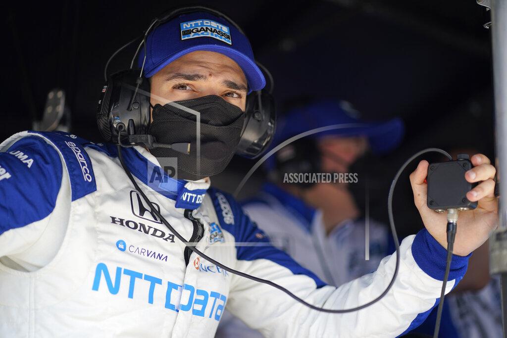 Darron Cummings Alex Palou, of Spain, watches during practice for the Indianapolis 500 auto race at Indianapolis Motor Speedway, Friday, May 21, 2021, in Indianapolis. (AP Photo/Darron Cummings)
