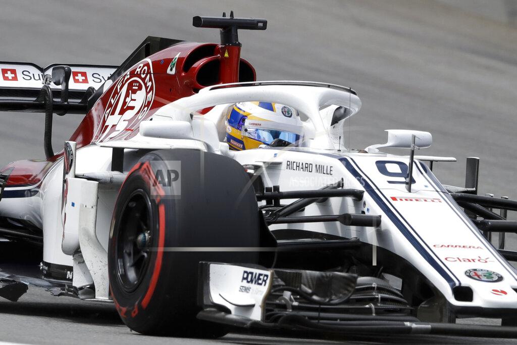 Andre Penner File-This Nov. 111, 2018, file photo shows Sauber driver Marcus Ericsson, of Sweden, steering his car during Brazilian Formula One Grand Prix at the Interlagos race track in Sao Paulo, Brazil. After their early years racing each other in karts, Sweden’s Ericsson and Felix Rosenqvist took very different paths chasing checkered flags around the globe before finally landing in the U.S. Now they represent a “Swedish Invasion” of IndyCar as two series rookies with vast experience and big expectations heading into the 2019 season. (AP Photo/Andre Penner, File)