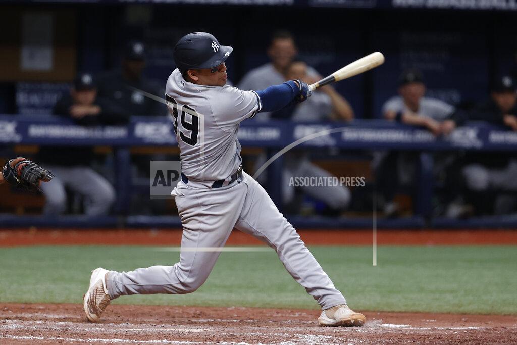 Scott Audette New York Yankees' Jose Trevino hits a two-run home run against the Tampa Bay Rays during the eighth inning of a baseball game Wednesday, June 22, 2022, in St. Petersburg, Fla. (AP Photo/Scott Audette)