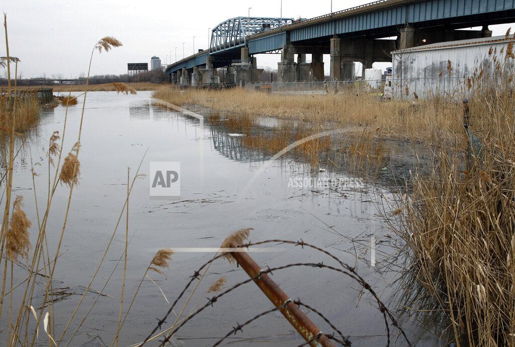 Mel Evans FILE - In this Jan. 22, 2015 file photo, the Route 3 bridge spans the Hackensack River in Secaucus, N.J. New Jersey is taking the first step to rid the Lower Hackensack River of heavily contaminated sediment dating from the state's industrial past. Environmental Protection Commissioner Shawn LaTourette on Friday, July 23, 2021 announced the commitment of Gov. Phil Murphy's administration to seek to place the 23-mile stretch of river on the federal government's list of Superfund toxic sites. (AP Photo/Mel Evans, File)