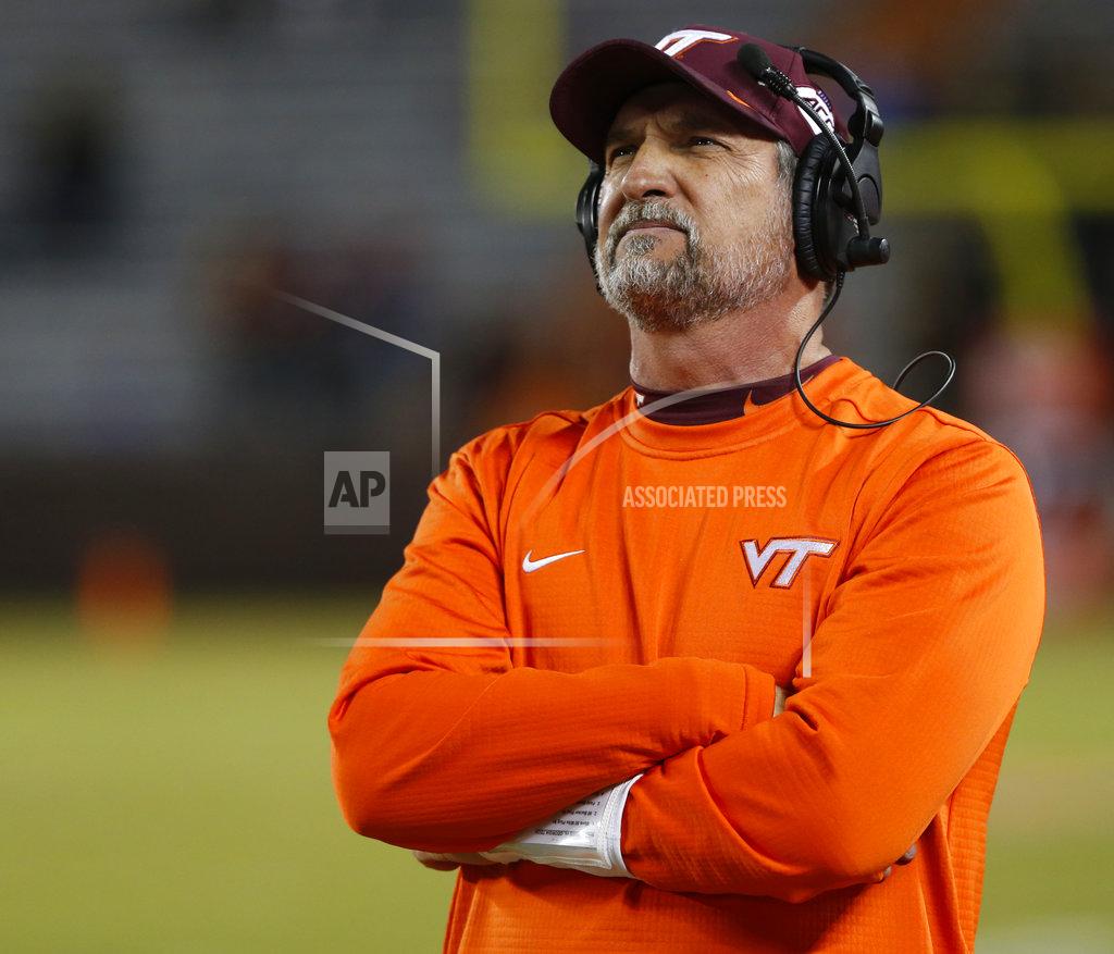 Steve Helber Virginia Tech defensive coordinator Bud Foster looks at the scoreboard during the second half of an NCAA college football game against Georgia Tech in Blacksburg, Va., Thursday, Oct. 25, 2018. (AP Photo/Steve Helber)