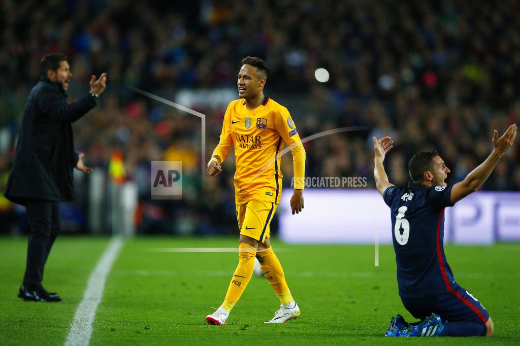 Neymar, Diego Simeone, Koke Neymar, Diego Simeone, Koke