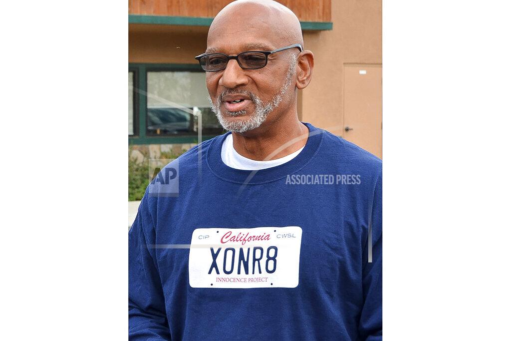 Jenna Little FILE - This Oct. 3, 2018, file photo provided by the California Innocence Project shows Horace Roberts after his release from Avenal State Prison in Avenal, Calif. Roberts was wrongly convicted of a 1998 murder in Southern California and spent two decades in prison. Riverside County has paid Roberts and his attorneys $11 million to settle a lawsuit Roberts filed against Riverside and San Bernardino counties and the investigators who worked the murder case. (Jenna Little/California Innocence Project via AP, File)