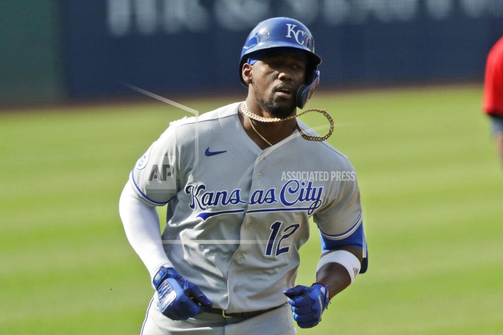Tony Dejak Kansas City Royals' Jorge Soler runs the bases after hitting a solo home run in the first inning in a baseball game against the Cleveland Indians, Saturday, July 25, 2020, in Cleveland. (AP Photo/Tony Dejak)