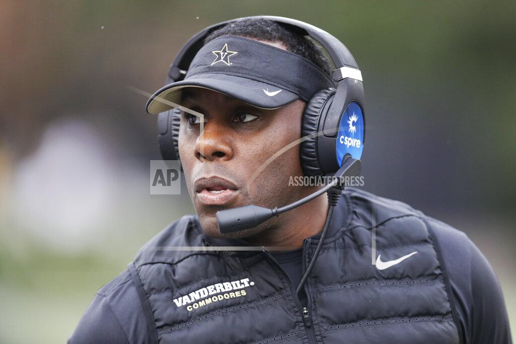 Mark Humphrey FILE - In this Oct. 19, 2019, file photo, Vanderbilt head coach Derek Mason watches from the sideline in an NCAA college football game against Missouri in Nashville, Tenn. Mason has plenty of experience back with his defensive players, which he will need since his team will be playing a 10-game slate all against Southeastern Conference teams. (AP Photo/Mark Humphrey, File)