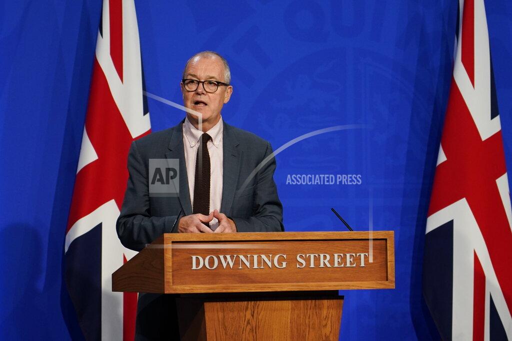 Alberto Pezzali FILE - In this Monday July 19, 2021 file photo, Chief Scientific Advisor Patrick Vallance attends a media briefing on coronavirus in Downing Street, London. On Friday, July 23, 2021, The Associated Press reported on stories circulating online incorrectly asserting 60% of people being admitted to the hospital for COVID-19 in England have had two doses of coronavirus vaccine. But the opposite is true. Sixty percent of people who are currently hospitalized with COVID-19 in the U.K. are unvaccinated. Vallance gave the wrong statistic at the news conference, but issued a correction later that day. (AP Photo/Alberto Pezzali)