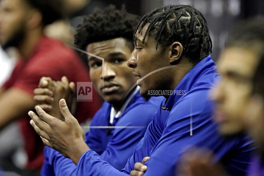 Charlie Riedel Kansas' David McCormack, right, and Ochai Agbaji speak to the media during Big 12 NCAA college basketball media day Wednesday, Oct. 20, 2021, in Kansas City, Mo. (AP Photo/Charlie Riedel)