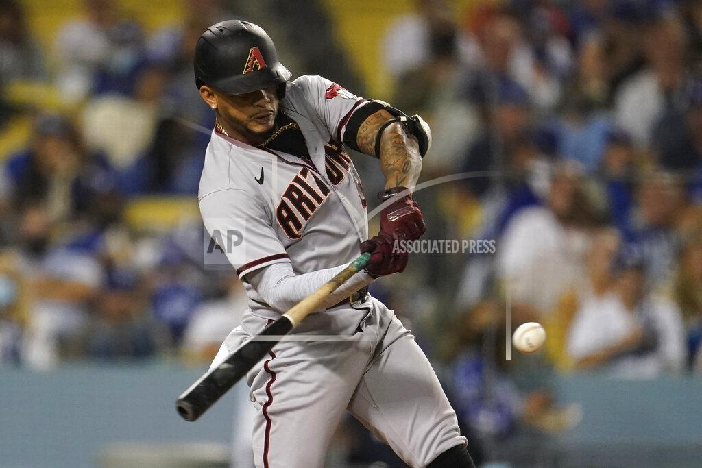 Marcio Jose Sanchez Arizona Diamondbacks' Ketel Marte connects for a three-run home run during the seventh inning of the team's baseball game against the Los Angeles Dodgers on Tuesday, Sept. 14, 2021, in Los Angeles. (AP Photo/Marcio Jose Sanchez)