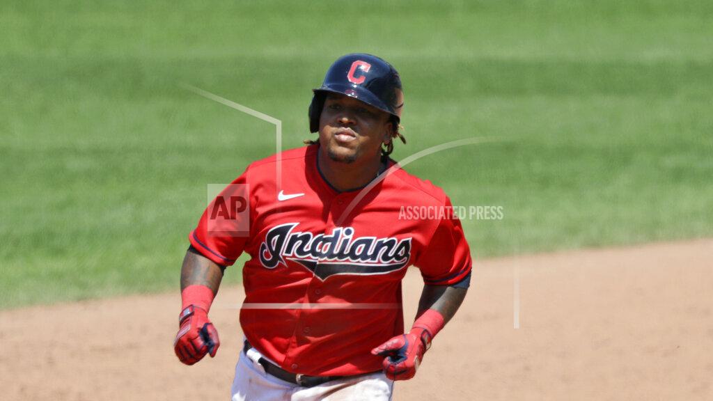 Tony Dejak Cleveland Indians' Jose Ramirez runs the bases after hitting a three-run home run in the fourth inning in a baseball game against the Kansas City Royals, Sunday, July 26, 2020, in Cleveland. (AP Photo/Tony Dejak)