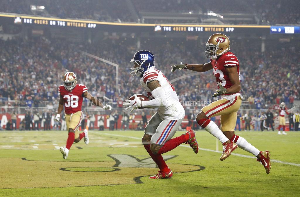 Giants 49ers Football