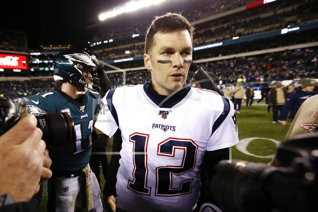 Michael Perez New England Patriots' Tom Brady walks the field after an NFL football game against the Philadelphia Eagles, Sunday, Nov. 17, 2019, in Philadelphia. New England won 17-10. (AP Photo/Michael Perez)